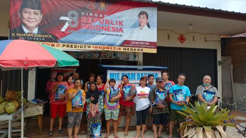 DPC Gerindra Pangkalpinang Perkenalkan Bacaleg Lewat Aksi Sosial