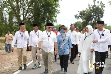 Erzaldi Hantar Adet dan Erlan Ke KPU Bangka Tengah